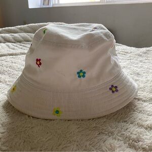 Embroidered Floral Bucket Hat